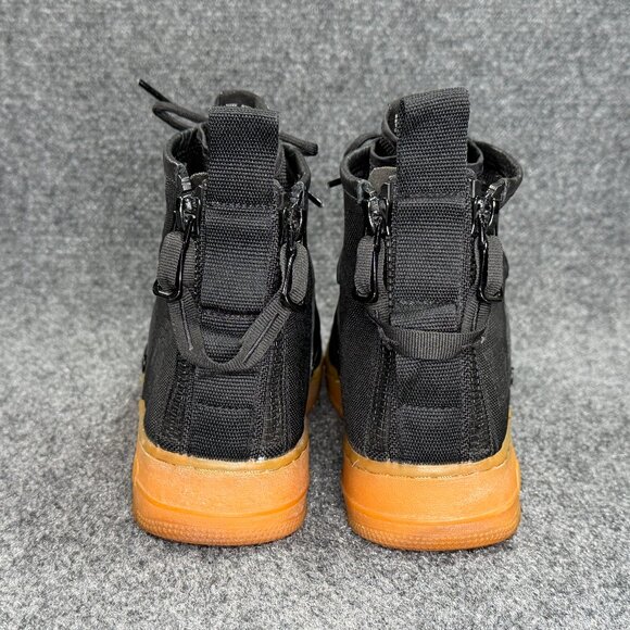 Nike SF Air Force 1 Mid Shoes Mens Size 10 Black Gum Retro Athletic Lace Sneaker - Picture 7 of 14